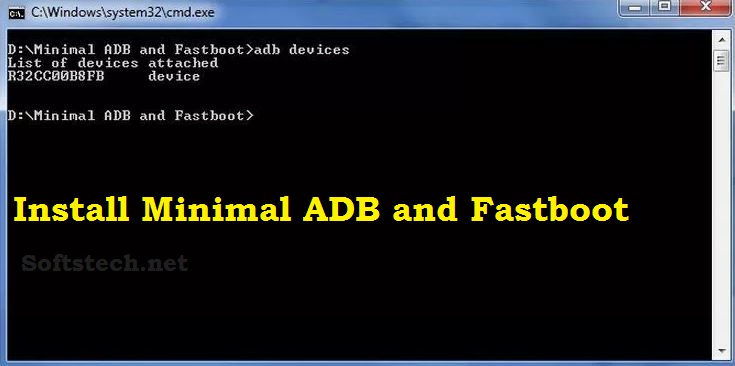 Download and Install Minimal ADB and Fastboot tool at Window PC