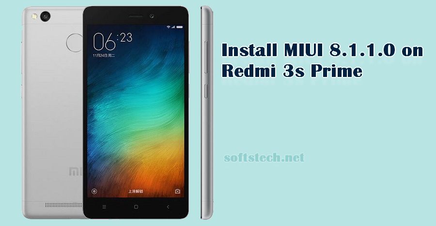 Install Redmi 3s Prime MIUI 8.1.1.0 Global Stable ROM